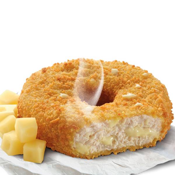 DONUTS DE POULET PANÉ AU FROMAGE