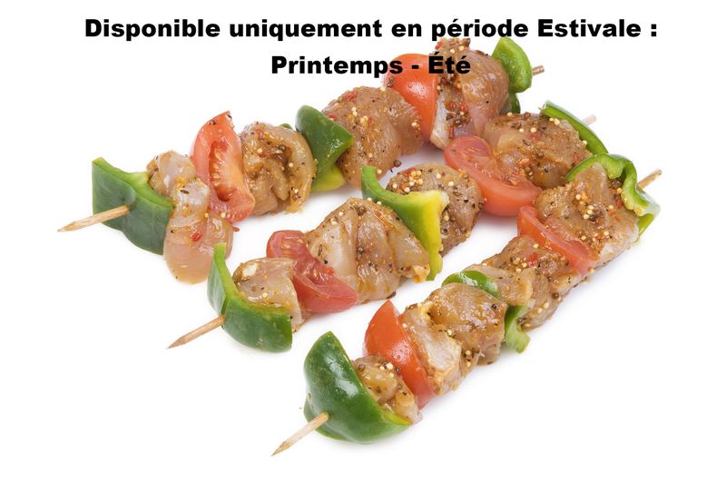 BROCHETTE DE DINDE ET POULET