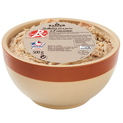RILLETTE PUR PORC A L'ANCIENNE LABEL ROUGE
